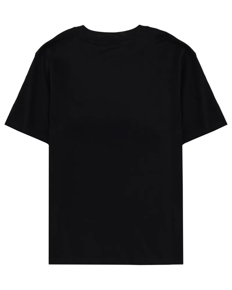 Stella McCartney Logo Cotton T-Shirt — Black Black