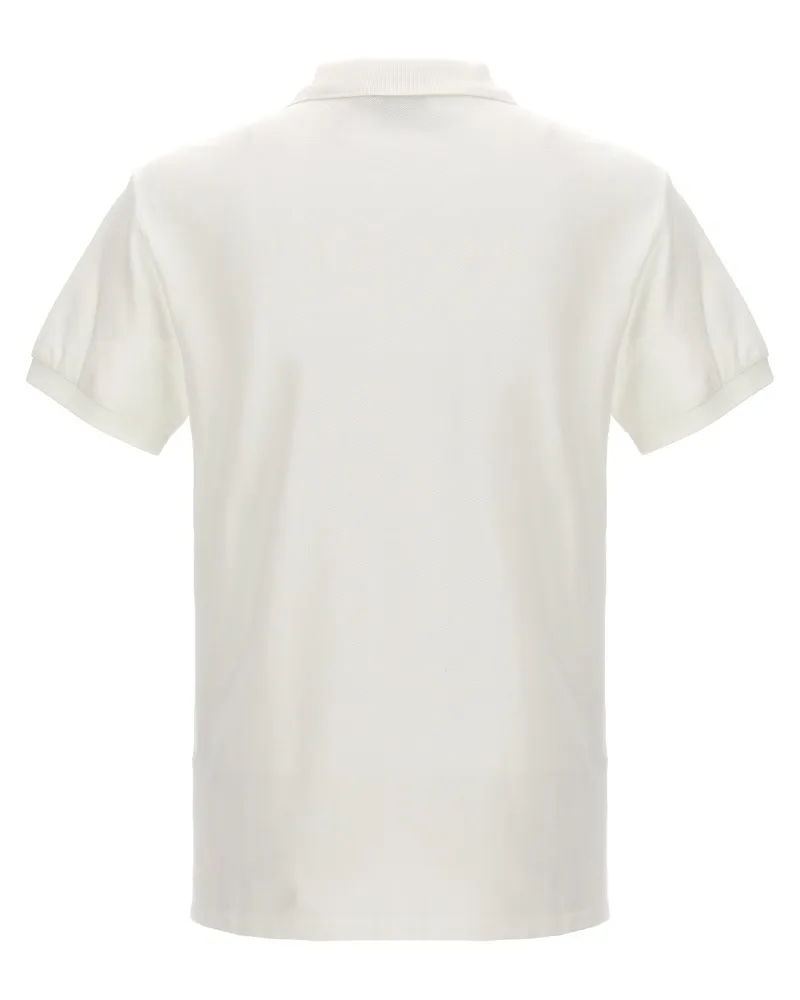 Ralph Lauren Logo-Embroidered Cotton Polo — White White
