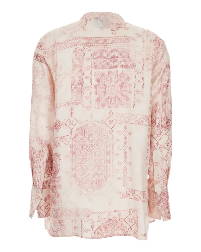 Momoni Women's Silk Shirt Pink Blouses Pink