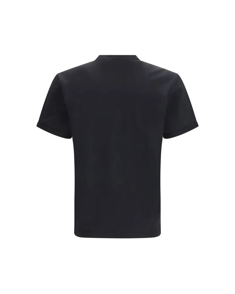 Dolce & Gabbana Logo-Patch Cotton T-Shirt — Black Black
