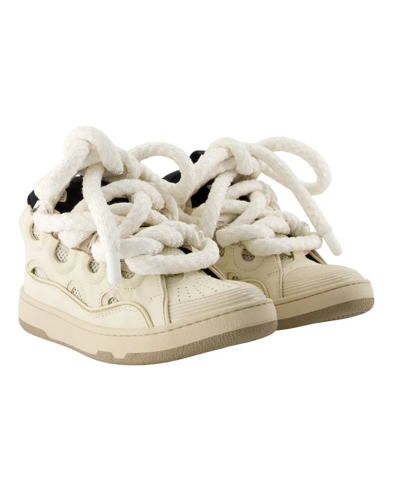 Lanvin Women's Curb Sneaker Beige Calfskin Beige