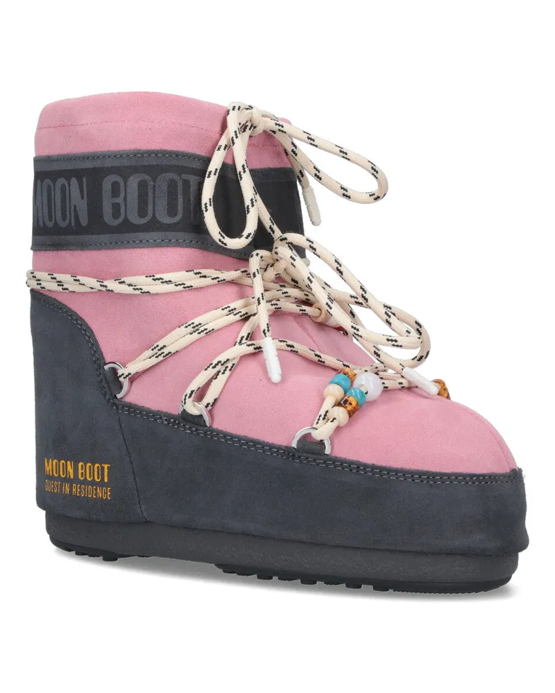 Moon Boot Women's Pink Upper: Cow Suede Pink