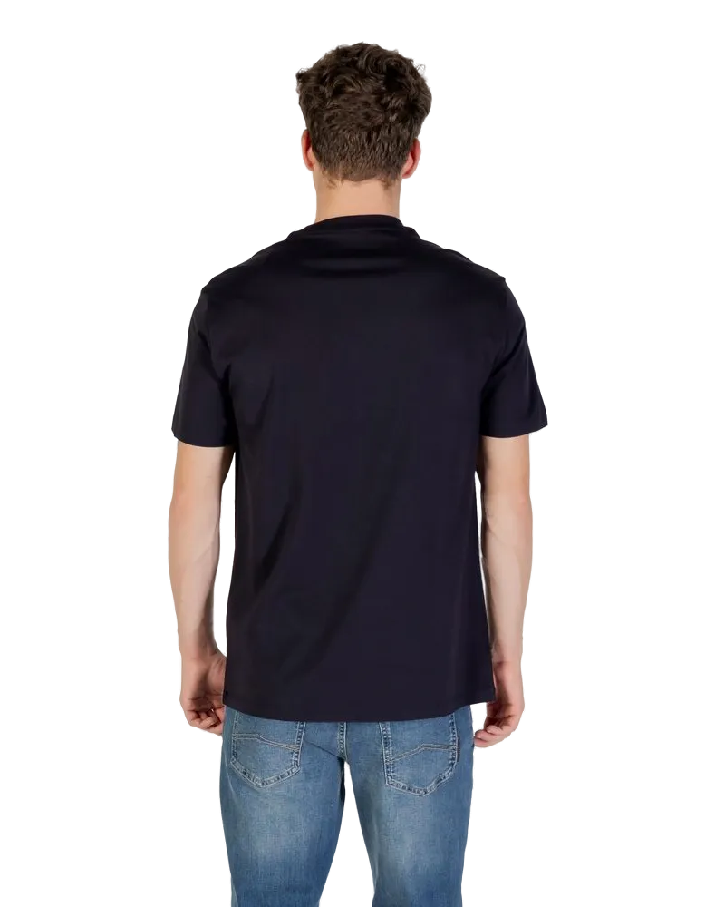 Armani Exchange Cotton Crew-Neck T-Shirt — Black Black