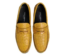 Caiman Leather Loafer — Yellow
