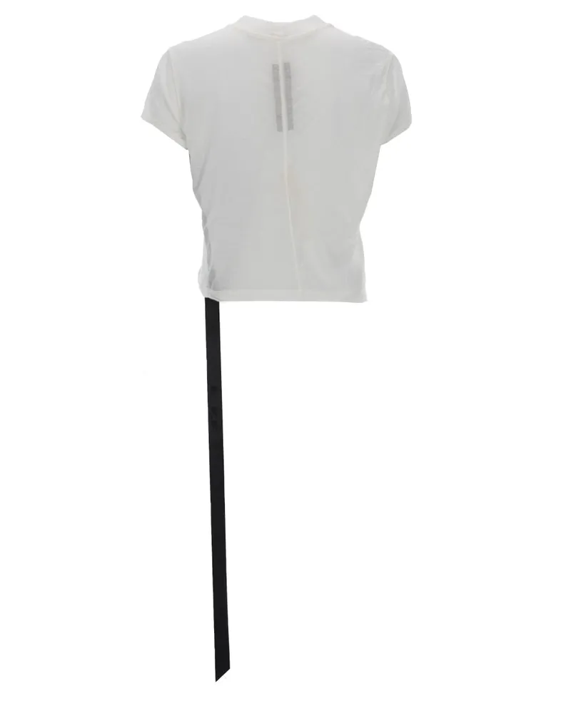DRKSHDW by Rick Owens Cropped Cotton T-Shirt — White White