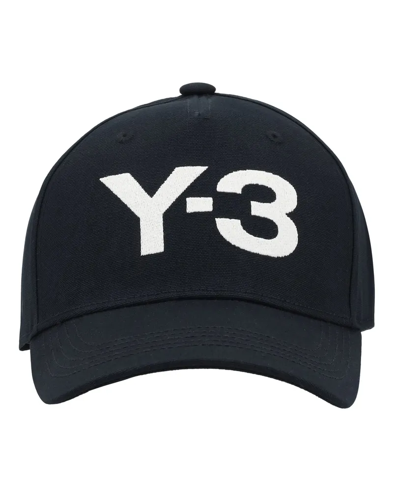Y-3 Men's Logoed Baseball Hat Black-Talc Cotton E Hairbands Black/talc Black