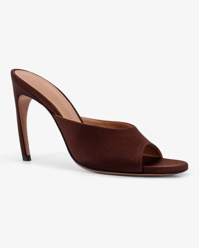 ATTICO Women's Sandals Betta Satin Brown Brown