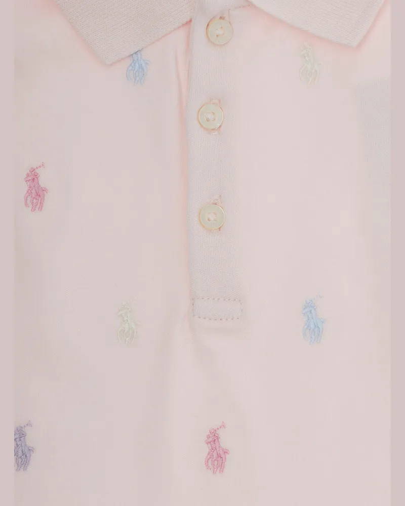 Ralph Lauren Unisex Polo Dress And Bloomers Pink Cotton Pink
