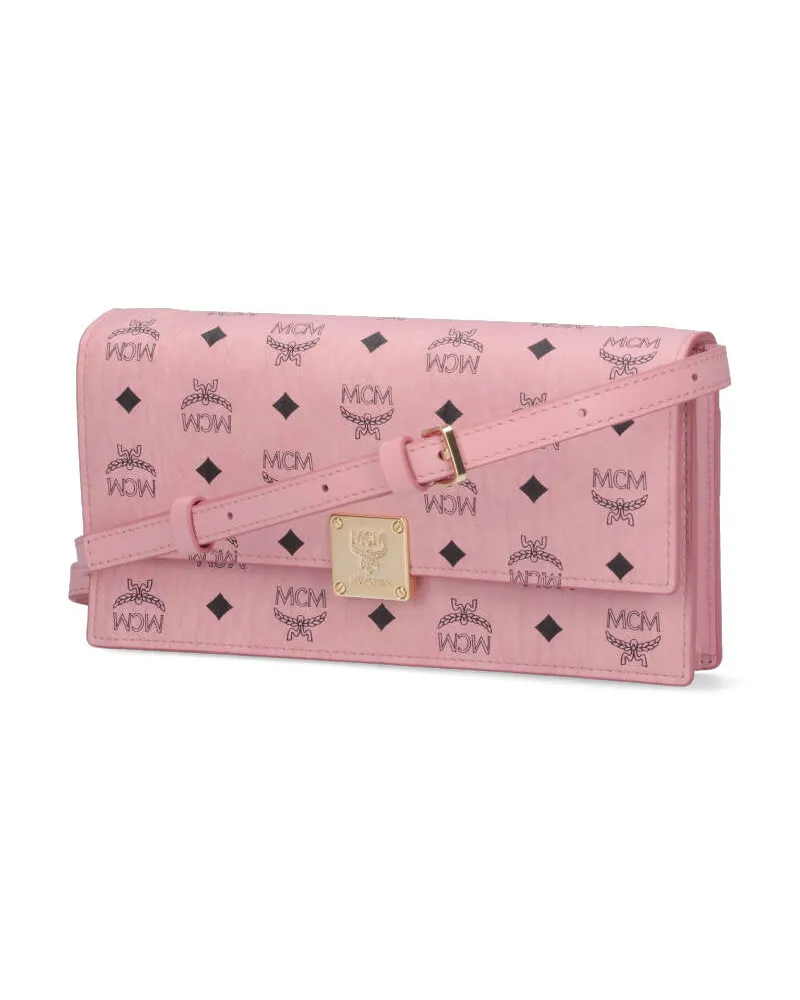MCM Women's Wallets Pink Polyurethane Pink