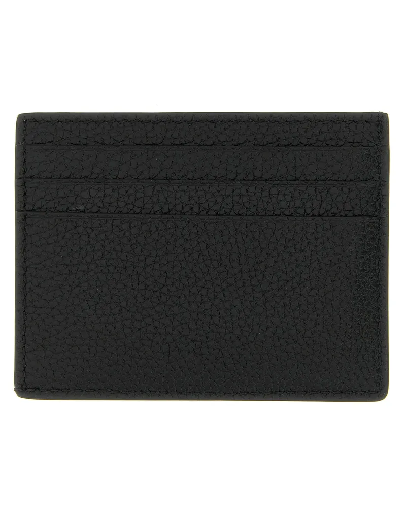 Tom Ford Men's Black Calfskin Cardholder Accessory Black