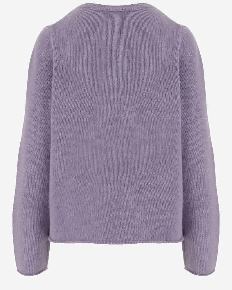 ALLUDE Women's Cashmere Sweater Lilac Purple