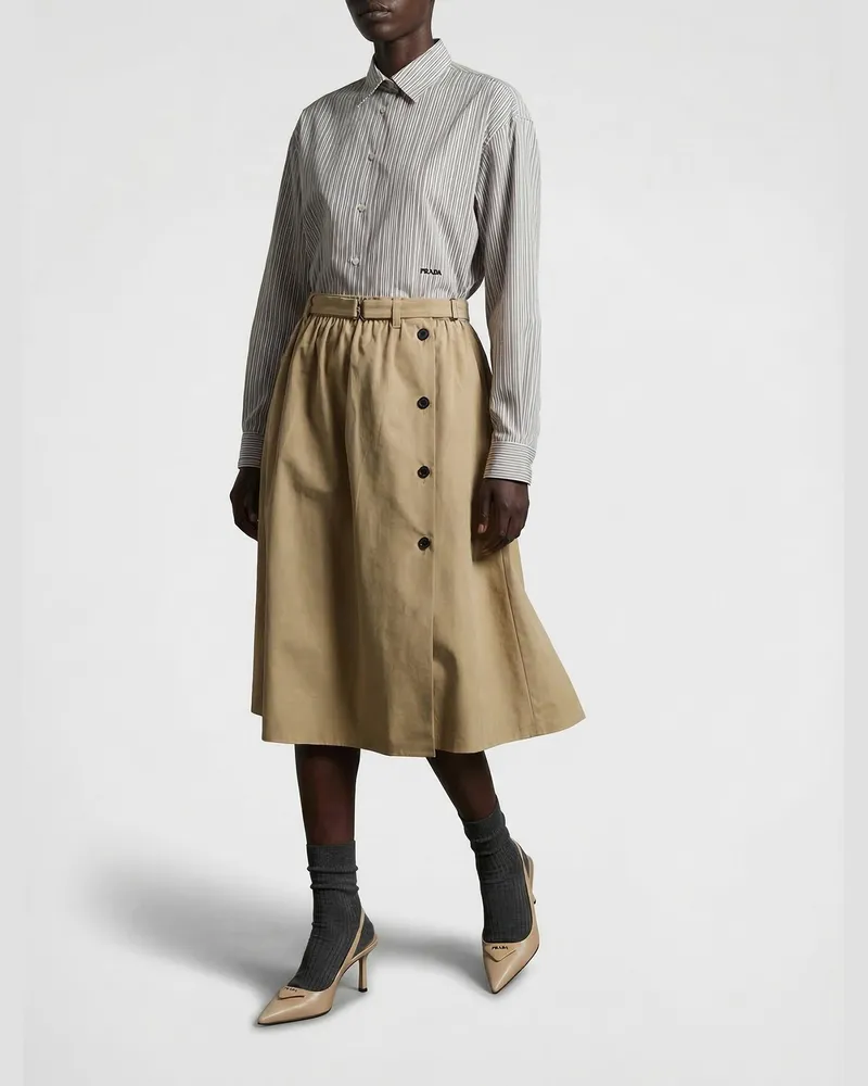 Prada Panama Skirt — Beige Beige