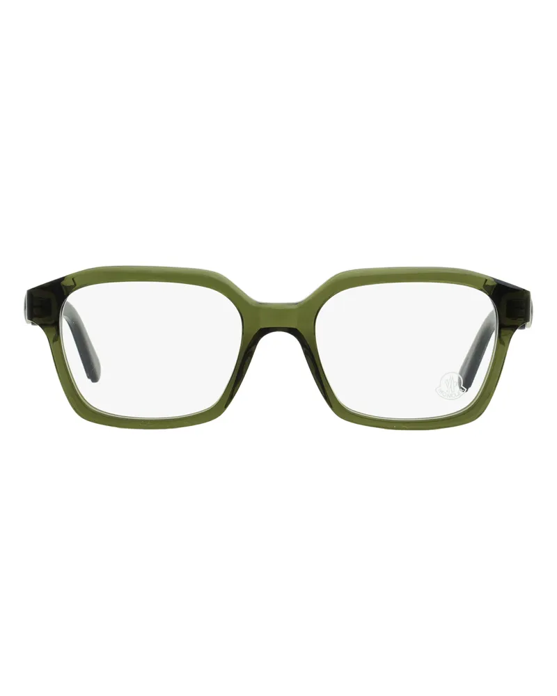 Moncler Unisex Rectangular Eyeglasses Ml5181 096 Green-Black 52mm Plastic (acetate) Green/black Sunglasses Green