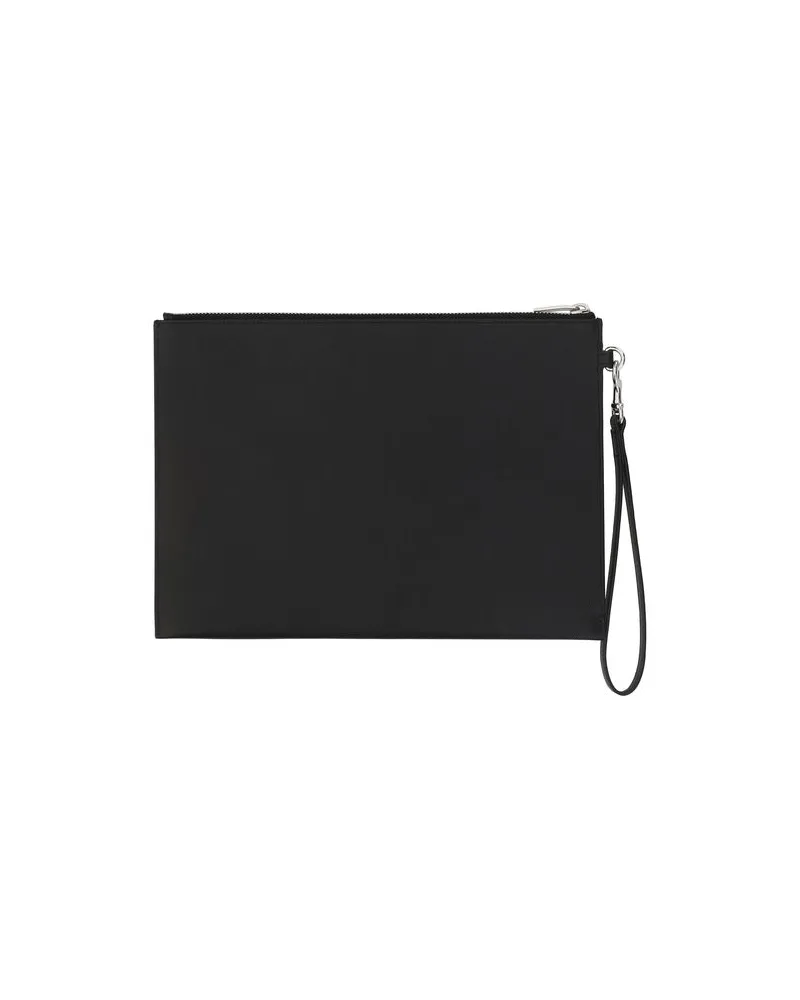 Saint Laurent Men's Black Calf Leather Bos Taurus Other Accessories Black