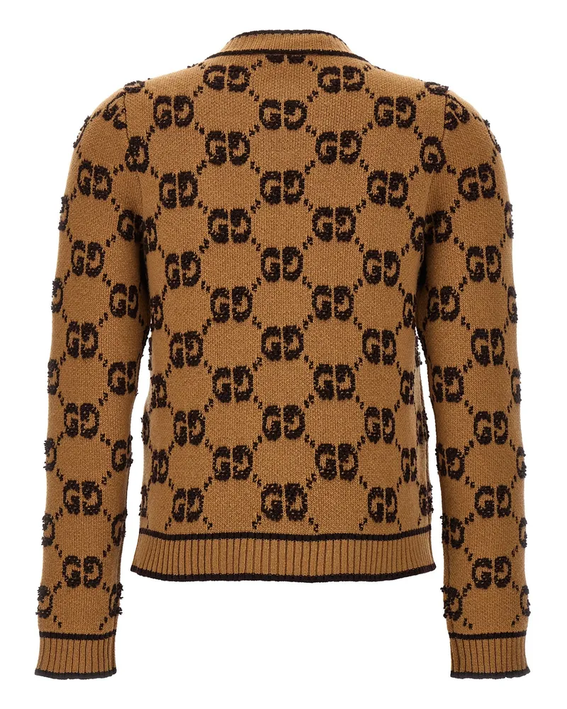 Gucci Women's Beige Wool Cardigan Clothing Beige