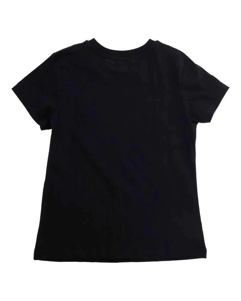 Moschino Logo-Print Crew Neck T-Shirt — Black Black