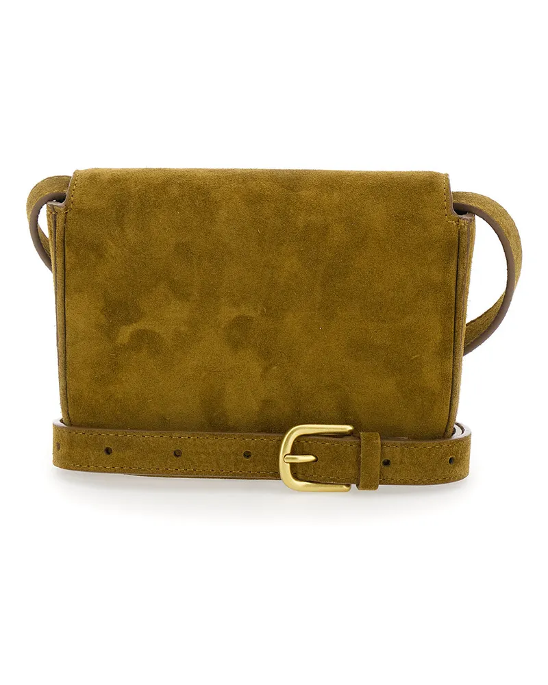 Soeur Women's Belt Bag Bell Brown Cotton Shoulder Brown