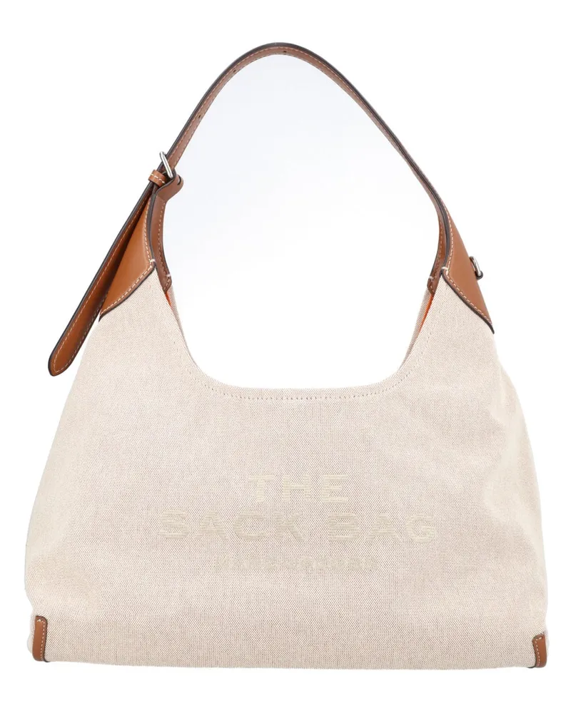Marc Jacobs Women's Shoulder Bag The Belted Sack Beige Cotton Beige