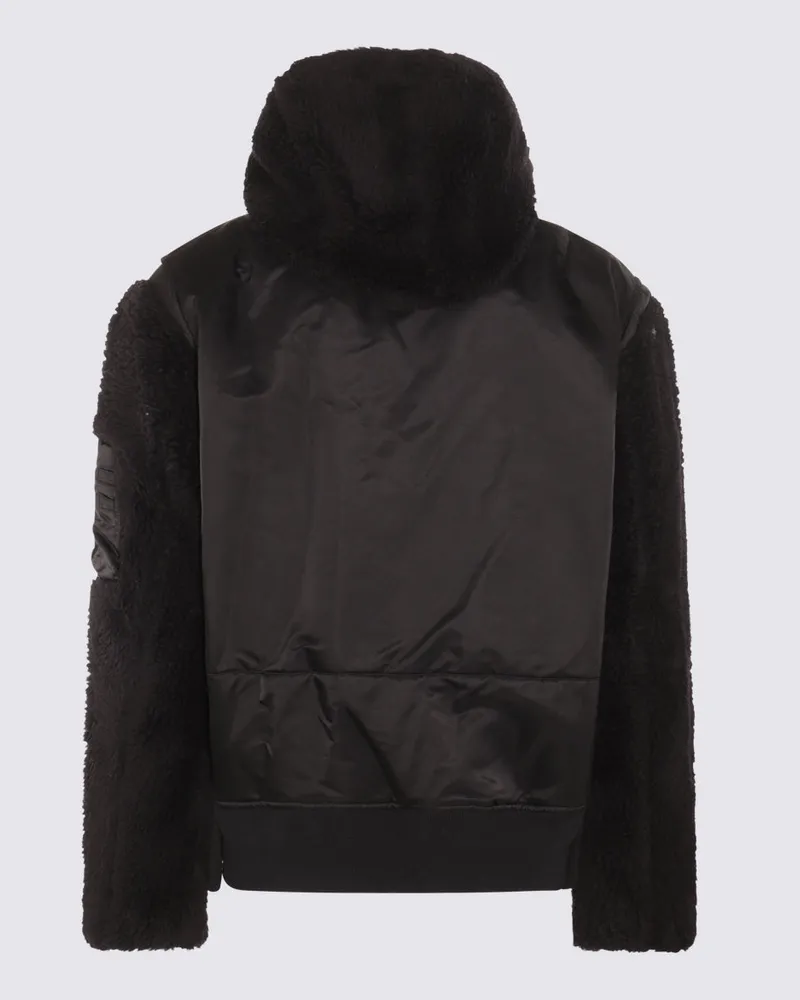 Sacai Men's Jackets Black Nylon Black