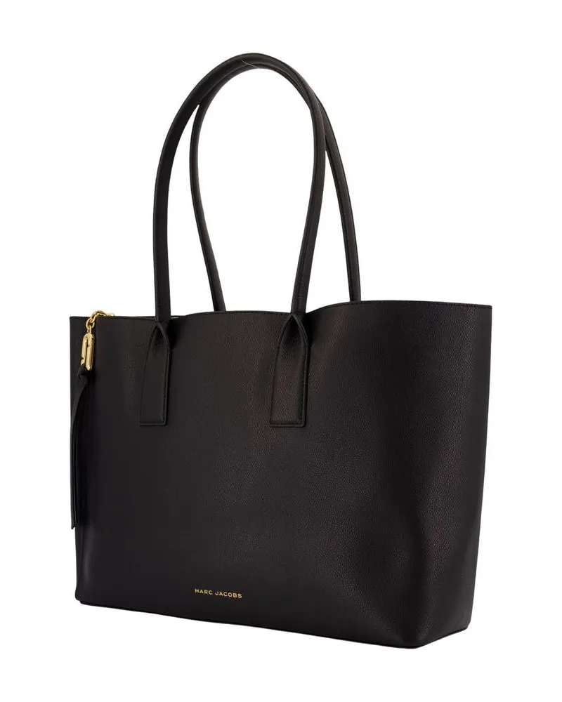 Marc Jacobs Women's The Work Tote Shopper Bag -  Leather Black Cowhide Totes-Shopping-Bags Black