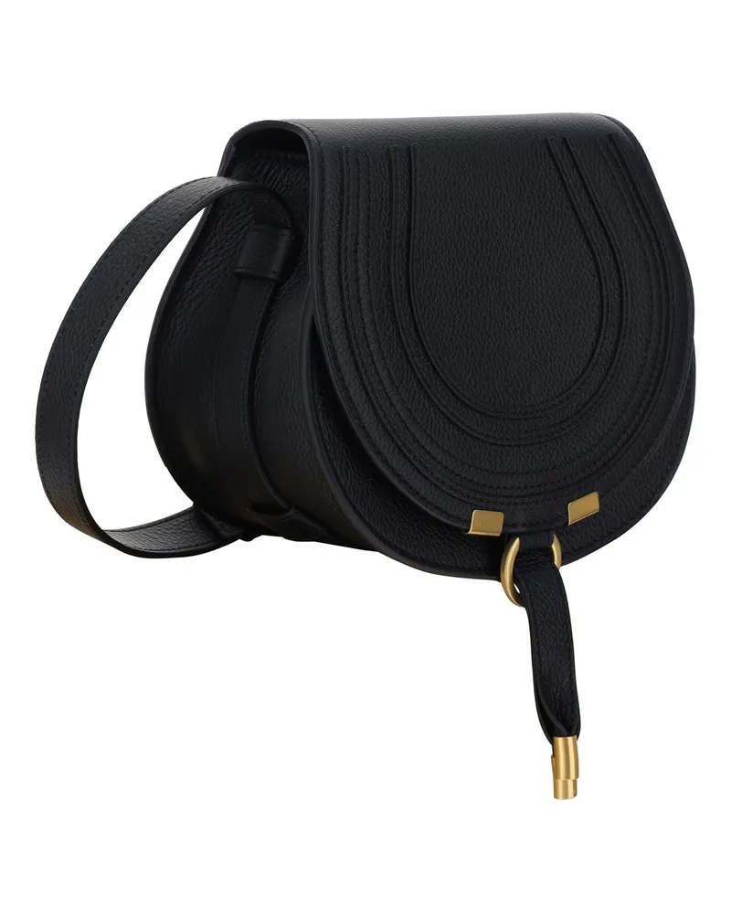 Chloé Women's Shoulder Bag Marcie Leather Black Calf Black