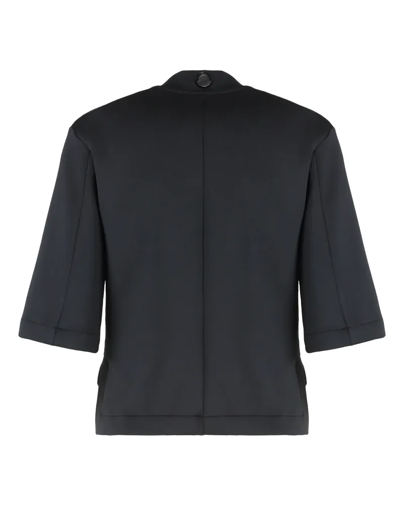 Moncler Women T-Shirt Techno Fabric Black Elastane T-Shirts & Jerseys Black