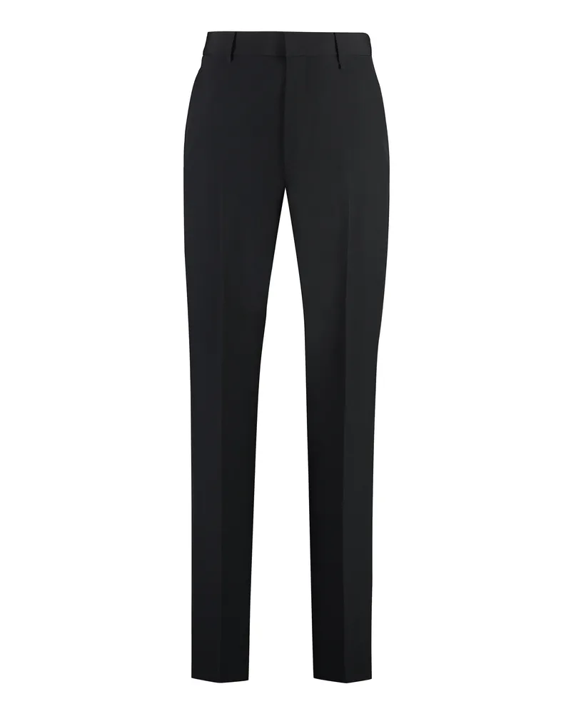 Givenchy Men's Tailored Wool Trousers, Black Black