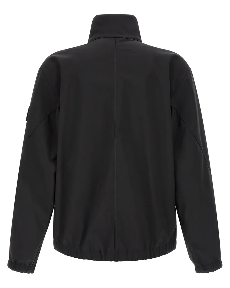 Stone Island Men's Black Polyester Shell Jacket Clothing Black