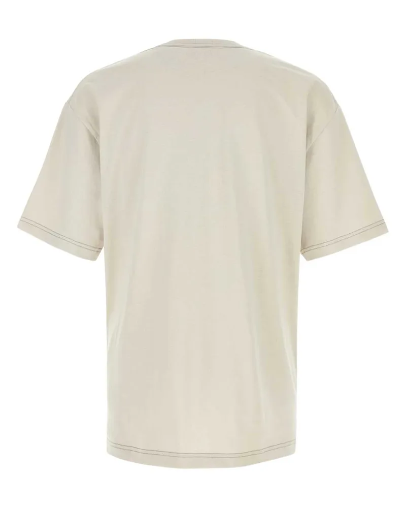Christophe Lemaire Men Cotton Linen T-Shirt Beige Beige
