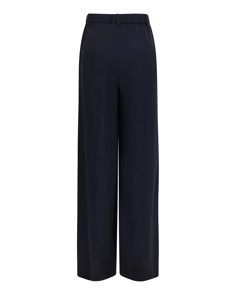 Gucci Women's Diamond-Jacquard Pants Blue Japan Viscose; Silk Trousers Blue