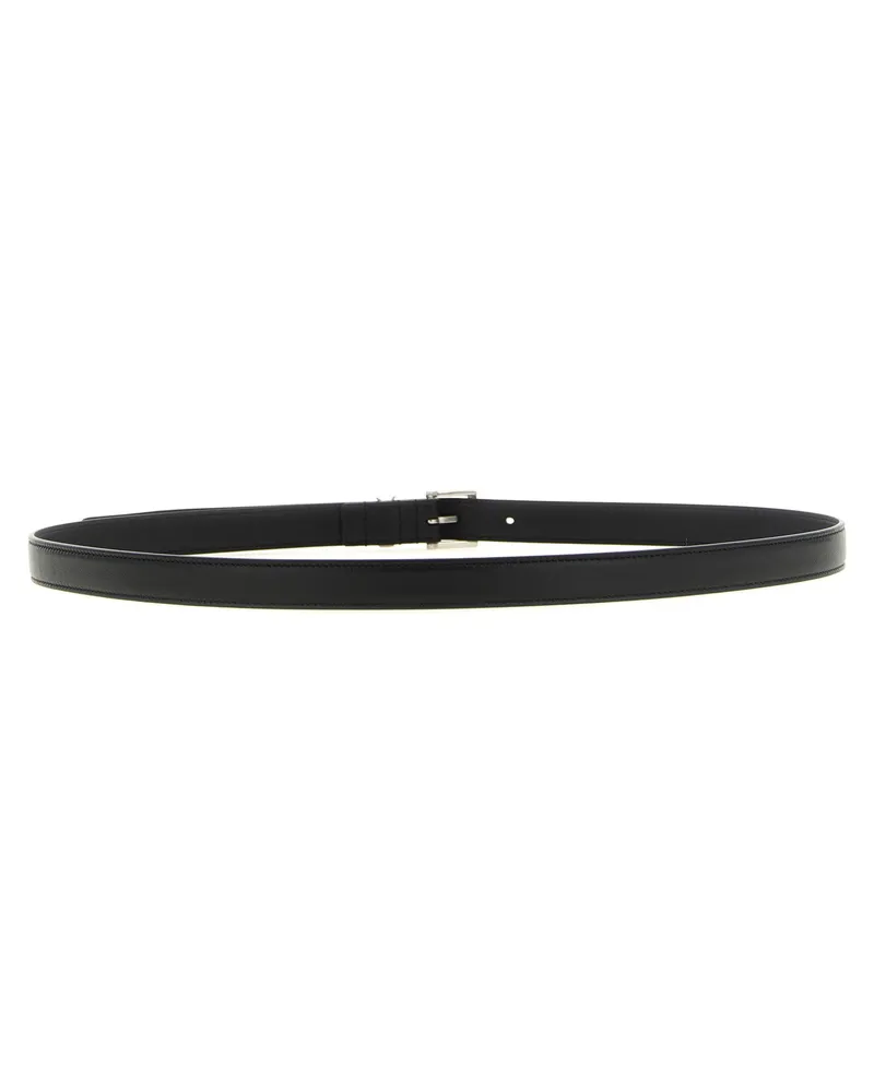 Saint Laurent Cassandre Belt — Black Black