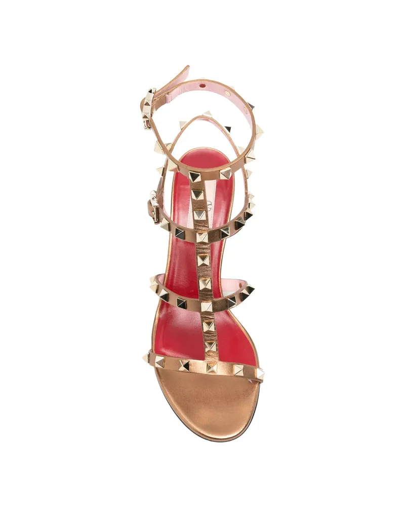 Valentino Garavani One Stud Heels — Gold Gold