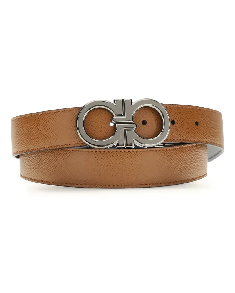 Ferragamo Gancini Belt — Brown Brown