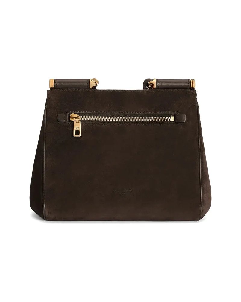 Dolce & Gabbana My Sicily Shoulder Bag — Brown Brown