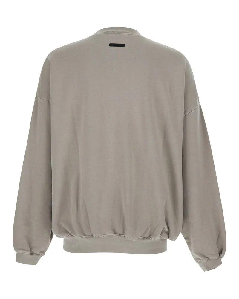 Fear of God Men's Crewneck Sweatshirt Grey Cotton Sweatshirts Sweater Gray