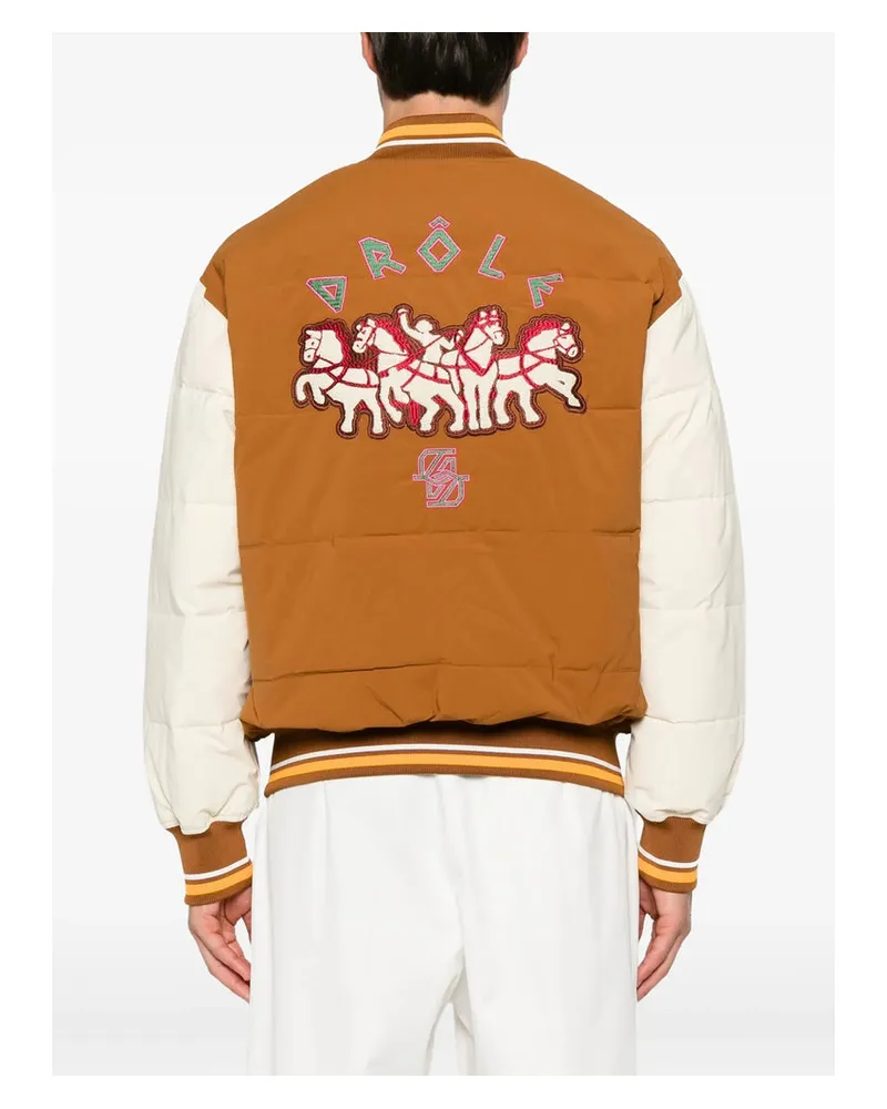 Drôle de Monsieur Colour-Block Jacket — Brown Brown