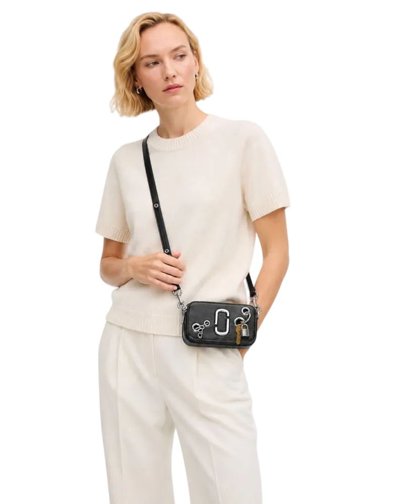 Marc Jacobs Women's Crossbody Bag Black Leather - Crossbody-Bags Black