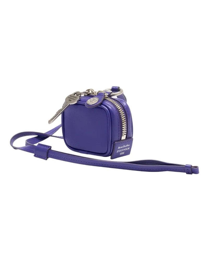 Acne Studios Women's Camero Clip V Purse -  Leather Purple Calfskin Bags Handbags-Purses Purple