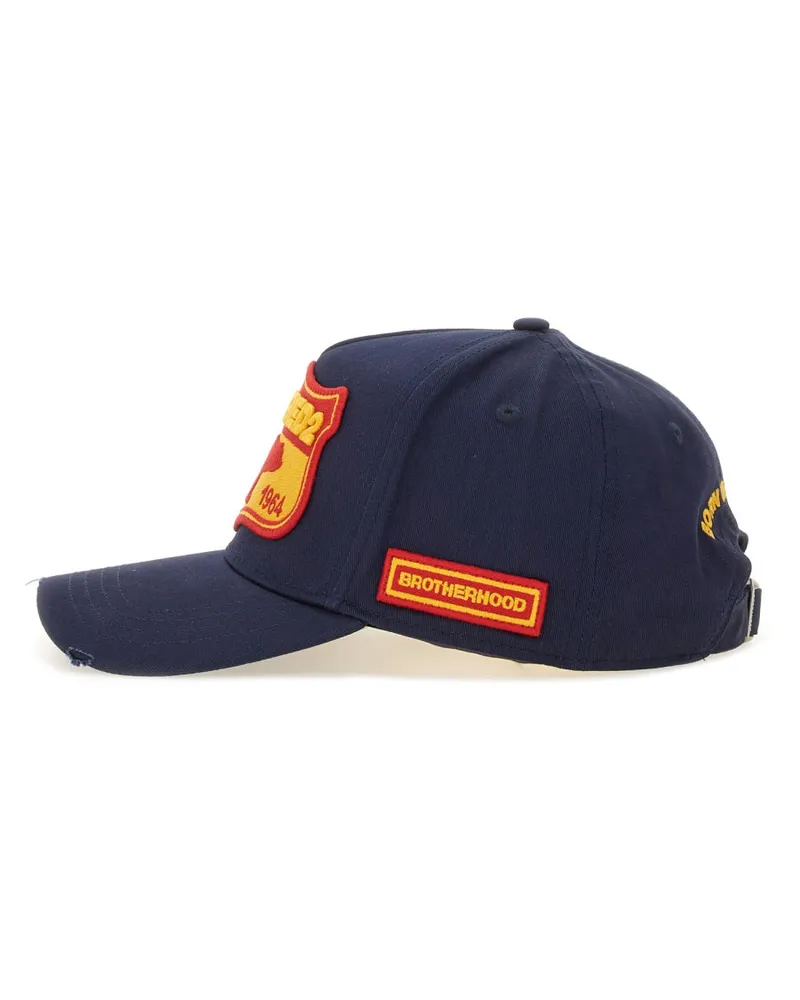 Dsquared2 BCM0493_05C000013073 Cotton Baseball Cap — Blue Blue
