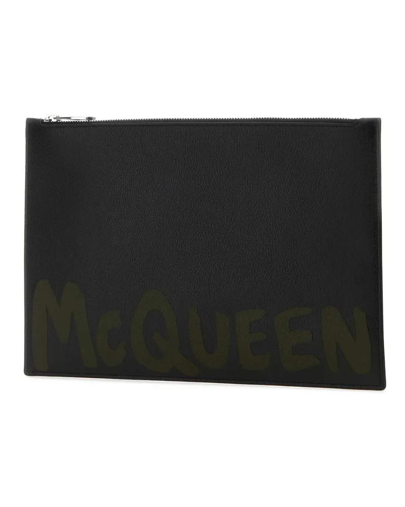 Alexander McQueen Beauty Clutch — Black Black
