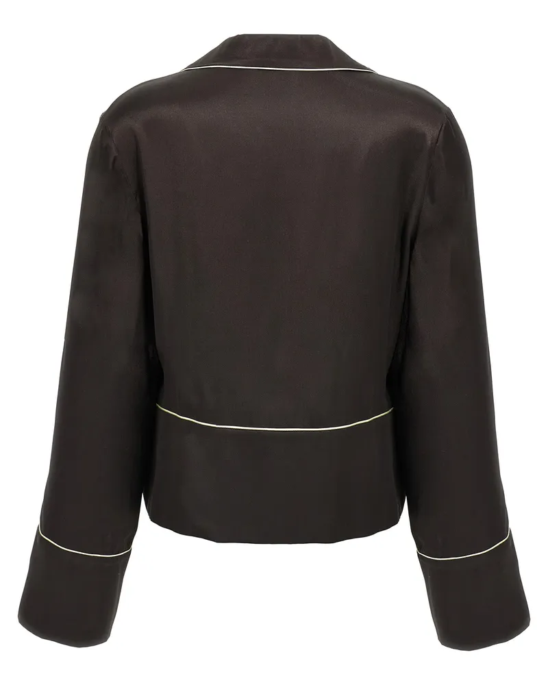 OFF-WHITE Women's Black Acetate Blouse Black