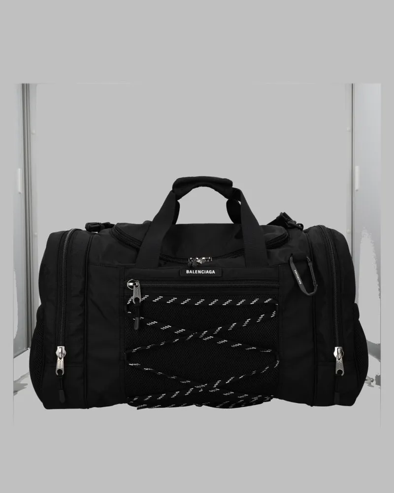 Balenciaga Technical Polyamide Duffel Bag — Black Black