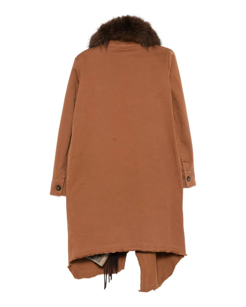Bazar Deluxe Fur-Collar Coat — Camel Camel