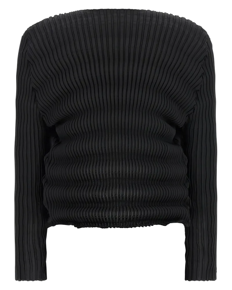 Issey Miyake Women's Black Polyester Cardigan Clothing Black