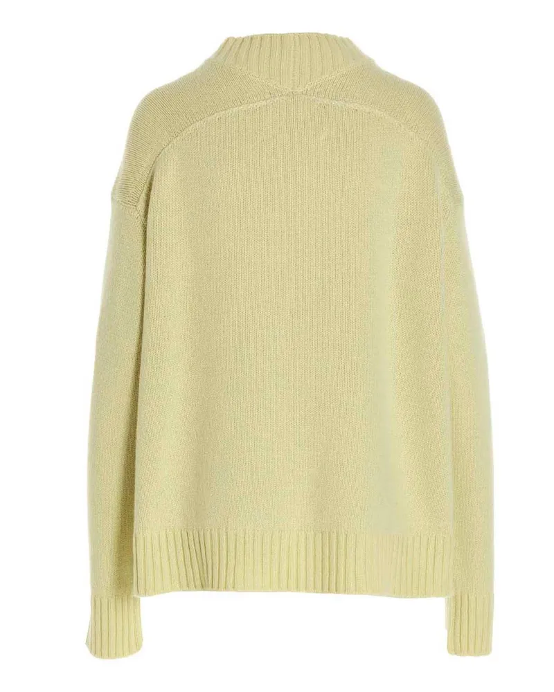 Jil Sander Cashmere Blend Turtleneck Sweater — Yellow Yellow