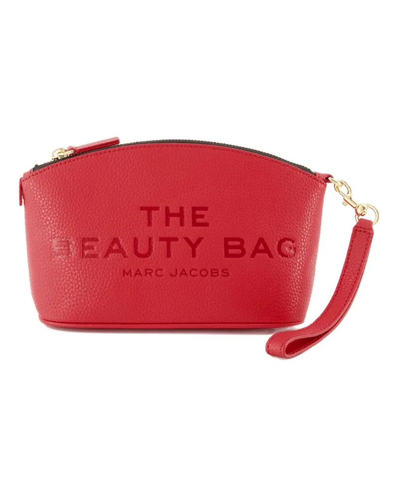 Marc Jacobs Women's The Beauty Pouch -  Leather Red Cowhide Accessories Vanity-Case Red