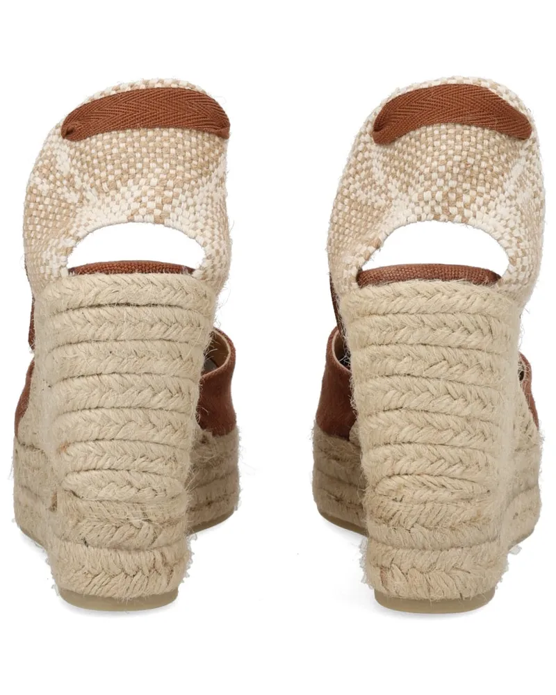 Castañer Cotton Espadrille Flat — Brown Brown