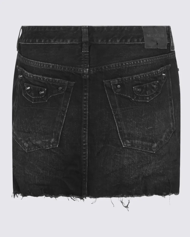 Balenciaga Women's Skirts Black Fade Out _100 % Co Black