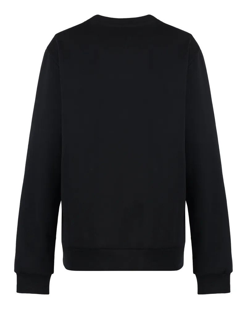 A.P.C. Women's Cotton Crew-Neck Sweatshirt Black Sweatshirts Sweater Black