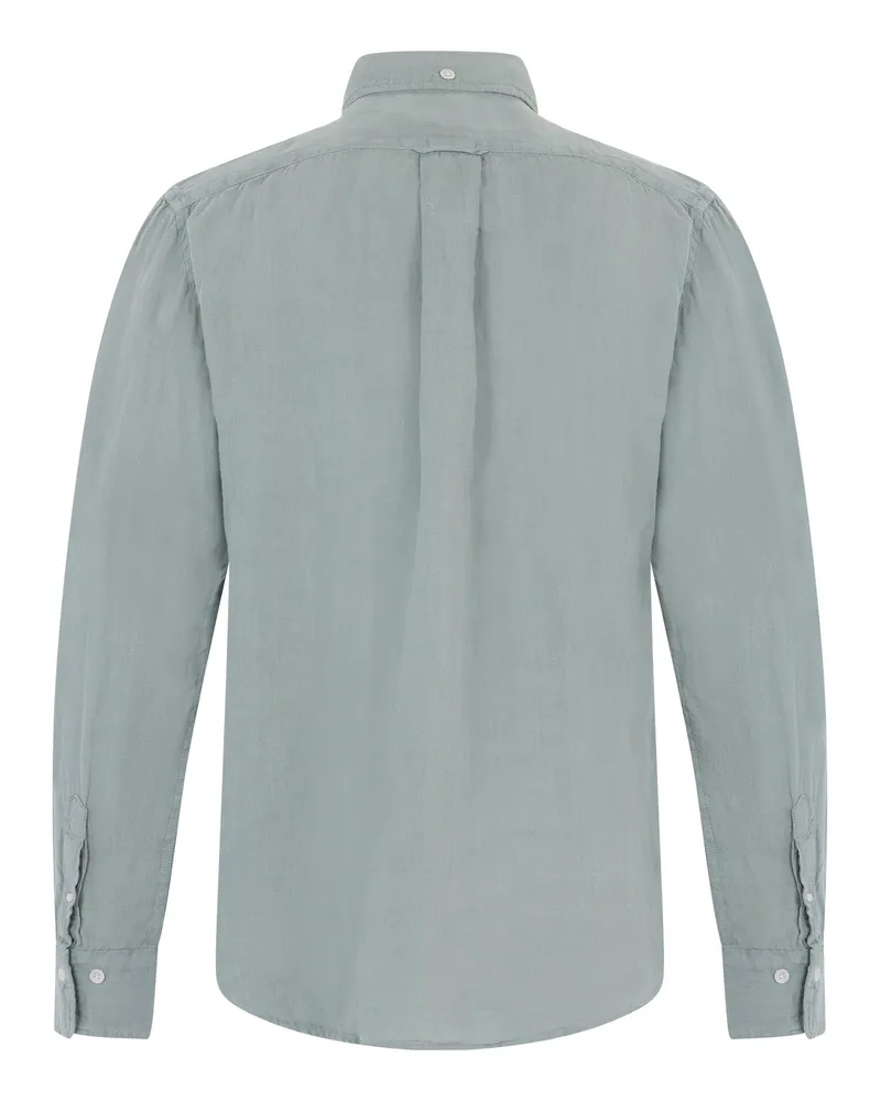 Gant Men's Long-Sleeve Linen Shirt Green Green